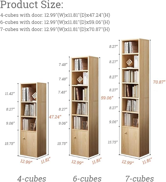 IOTXY Small Narrow Corner Bookcase - Image 2