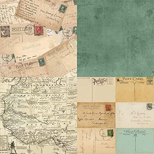 Scrapbook Paper Pad 6x6 Antique Maps Designs, Single-Sided Decoupage Sheets - Image 3