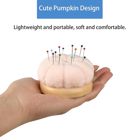 Hilltian Pin Cushion for Sewing, Wooden Base Sewing Pincushion - Image 5