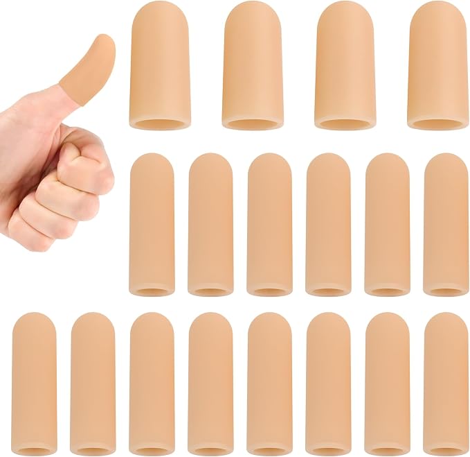 Gel Finger Cots, Silicone Finger Protectors, Finger Sleeves Tip Protectors by Unknown
