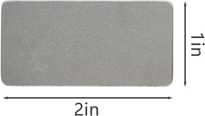 StayMax Stainless Steel Engraving Blank Tags Rectangle Stamping Blanks Blank - Image 2