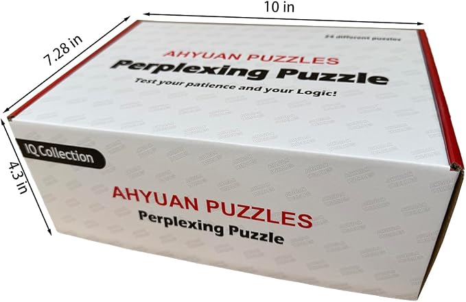 AHYUAN 24 Packs Large Metal Puzzles Brain Teaser IQ Wire Puzzles - Image 7