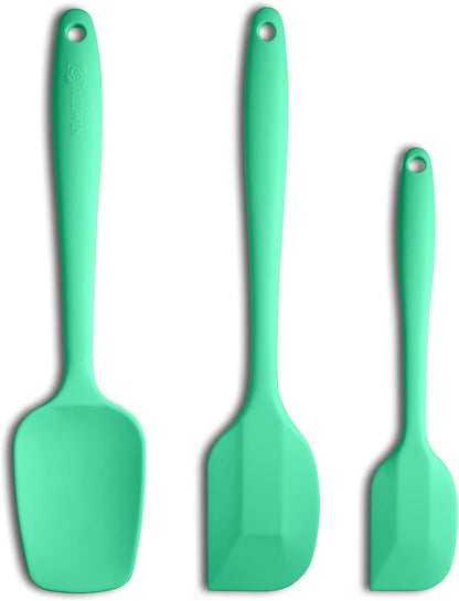 Silicone Spatula 3-piece Set, Ergonomic Handle High Heat-Resistant Spatulas by ALLWIN-HOUSEWARE
