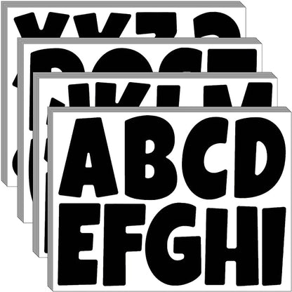 Bemeol Letter Stickers 351 Pieces 4 Inch Bulletin Board Letters Alphabet Cutout by Bemeol