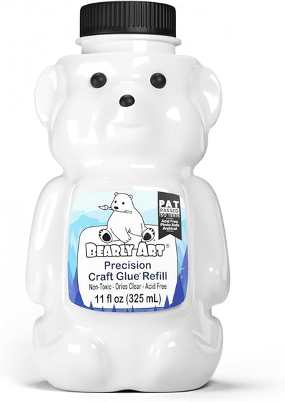 Bearly Art Precision Craft Glue 11fl oz Refill by BearlyArt
