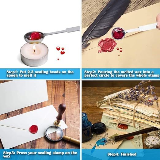 PAXCOO 624Pcs Sealing Wax Beads, Sealing Wax - Image 4