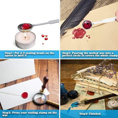 PAXCOO 624Pcs Sealing Wax Beads, Sealing Wax - Image 4