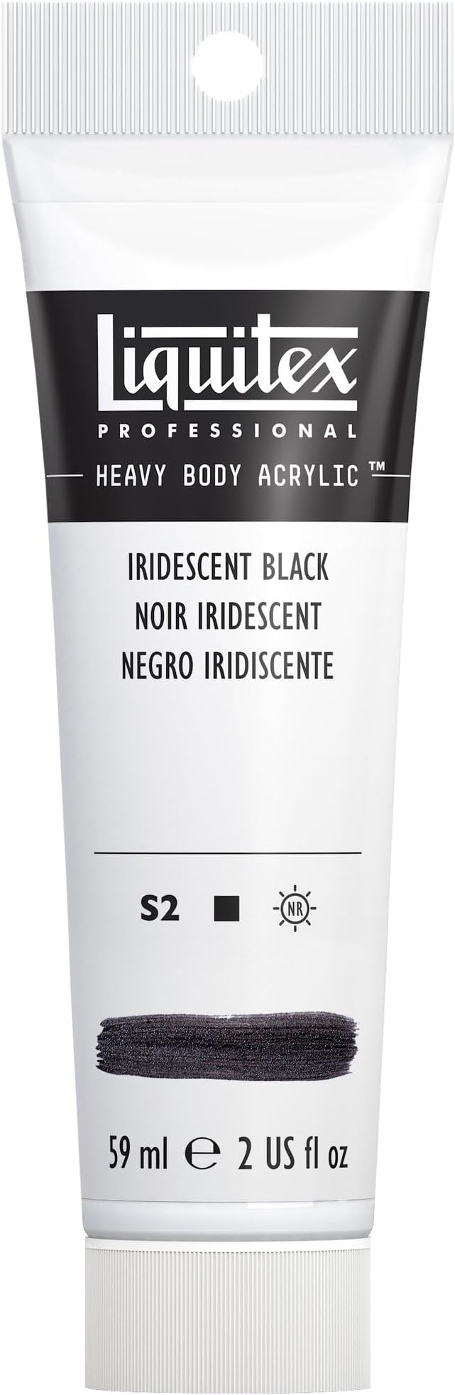 Liquitex Professional Heavy Body Acrylic Paint, 2-oz Tube, Iridescent Black by Liquitex