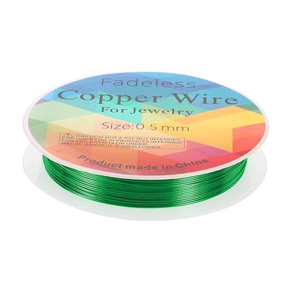 HARFINGTON 20ft Jewelry Wire, 24 Gauge Brass Craft Soft Metal Tarnish Resistant by HARFINGTON
