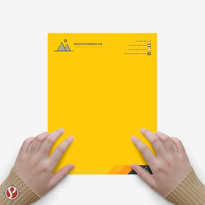 8.5 x 11" Gold Color Paper Smooth, - Image 3