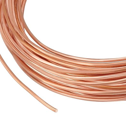 BENECREAT 32.81 Feet Solid Copper Wire, 14 Gauge Round Soft Pure Wire by BENECREAT