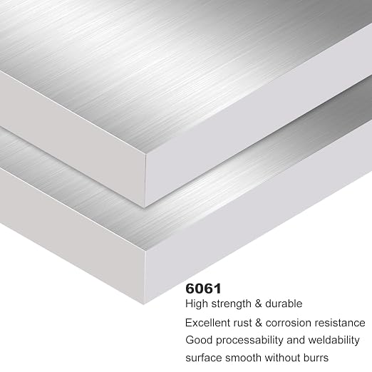 4PCS 4 x 4 x 1/2 Inch Aluminum Plate Aluminum Metal Sheet 6061 Aluminum Metal - Image 3