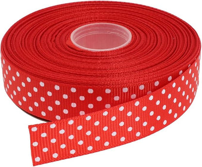 Polka Dot Grosgrain Ribbon 25 Yard Each Roll 100% Polyester by Unknown