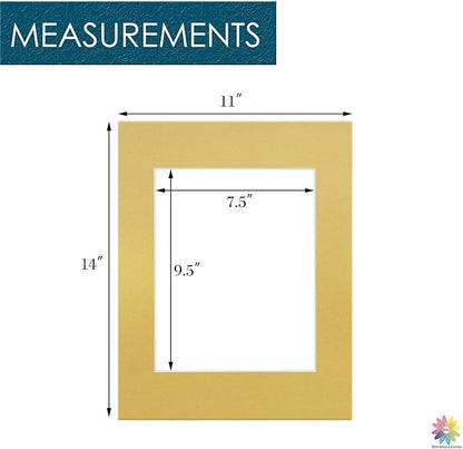 Mat Board Center, 11x14 for 8x10 Old Gold Color Mats - Image 2