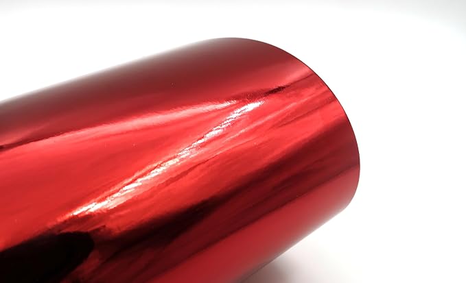 TGXRZX Metallic Red Cardstock Paper, Size 8 "x 11", Mirror Finish Gold Foil - Image 3