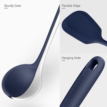 Silicone Kitchen Cooking Utensil Set: U-Taste High Heat Resistant 13.6in - Image 5