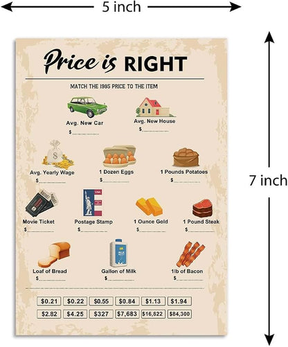 40th Birthday Party Games, Price is Right Games, Birthday Party Supplies - Image 2