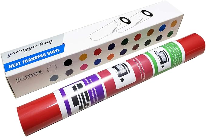 Guangyintong Heat Transfer Vinyl Red HTV Rolls, Matte Surface HTV - Image 8