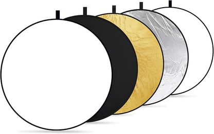 NEEWER 32-Inch 80CM Portable 5 in 1 Translucent, and Black Collapsible Round - Image 4