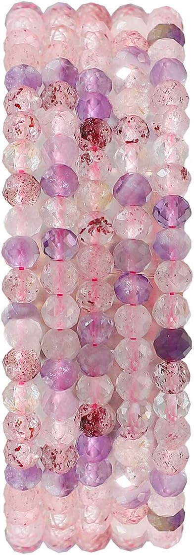 Natural Fluorite Beads 4x2mm 120pcs Faceted Rondelle Loose Semi Gemstone Beads - Image 2