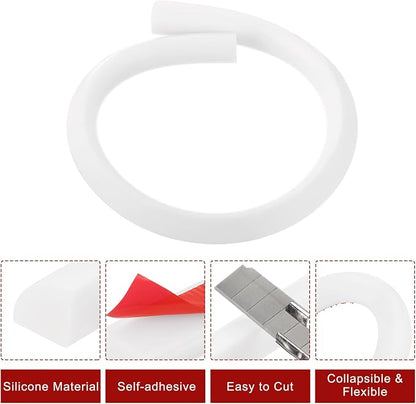 uxcell Flexible Molding Trim, 20 Inch Flexible Quarter Round Molding Silicone - Image 3