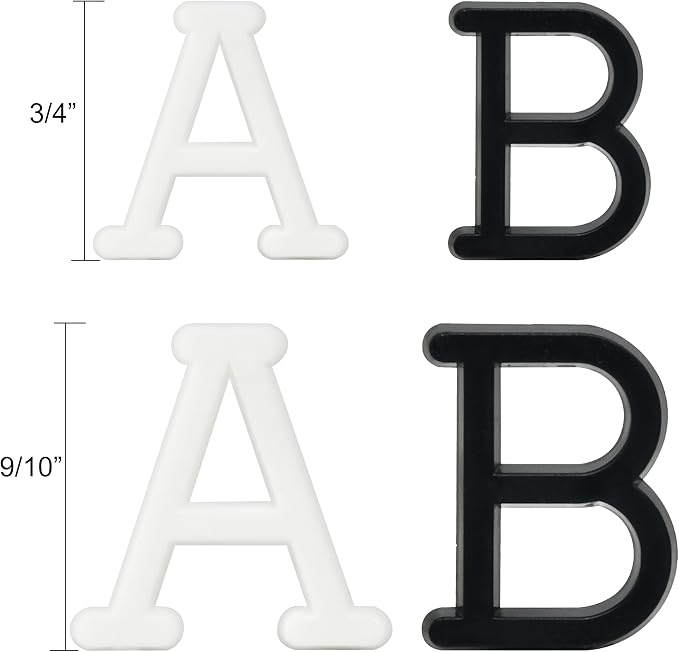 Pre-Cut Letters for Felt Letter Board, 736 Pieces Including Characters - Image 3