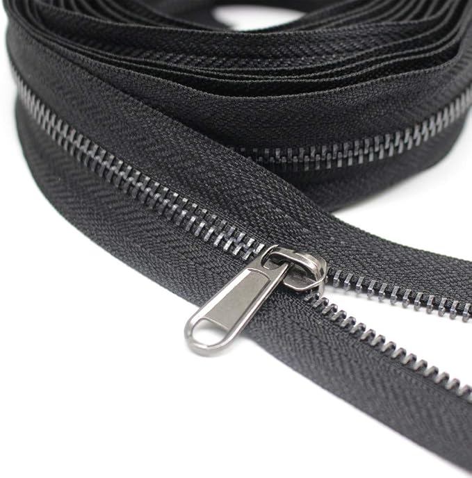YaHoGa #5 Metal Zippers by The Yard Bulk 4 Yards + 10 pcs Sliders - Image 2