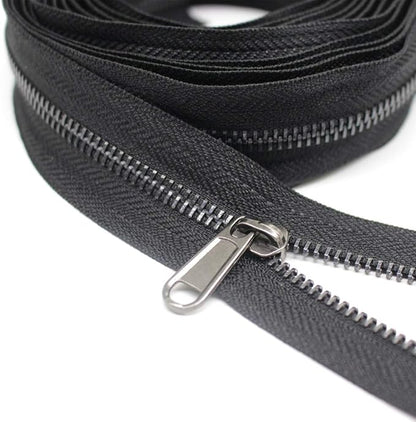 YaHoGa #5 Metal Zippers by The Yard Bulk 4 Yards + 10 pcs Sliders - Image 2