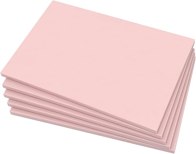 5 Pack 4"x6" Pale Pink Rubber Stamp Carving Blocks Pink Rubber Carving Blocks by Lyzskco