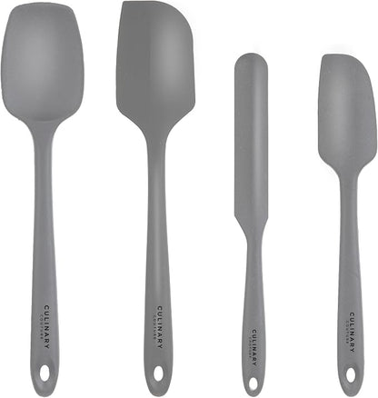 Culinary Couture 4-Piece Grey Baking Spatula Set by CulinaryCouture