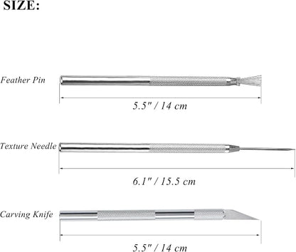 3 in 1 Clay Needle Tools Sculpting Ceramics Pottery Carving Tools - Image 2