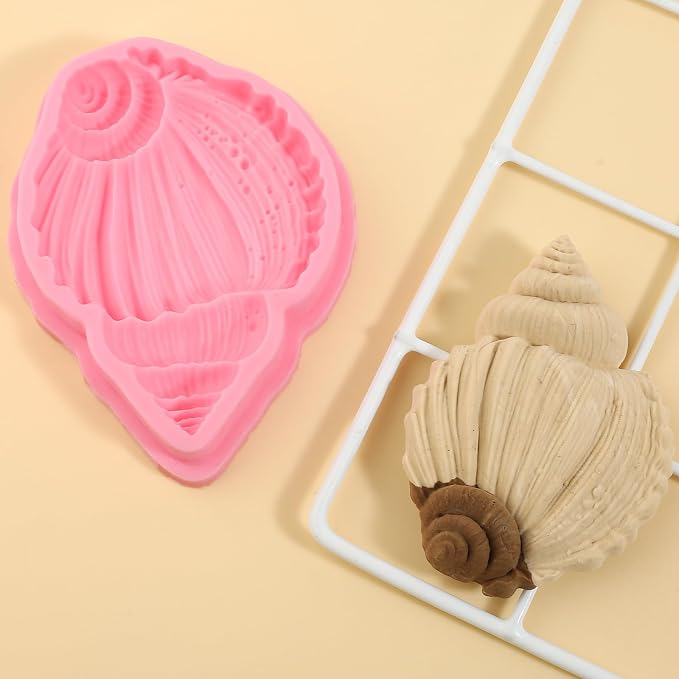 1Pcs Conch Cake Decoration Silicone Mold, Ocean Shell Candy Fondant Molds - Image 5