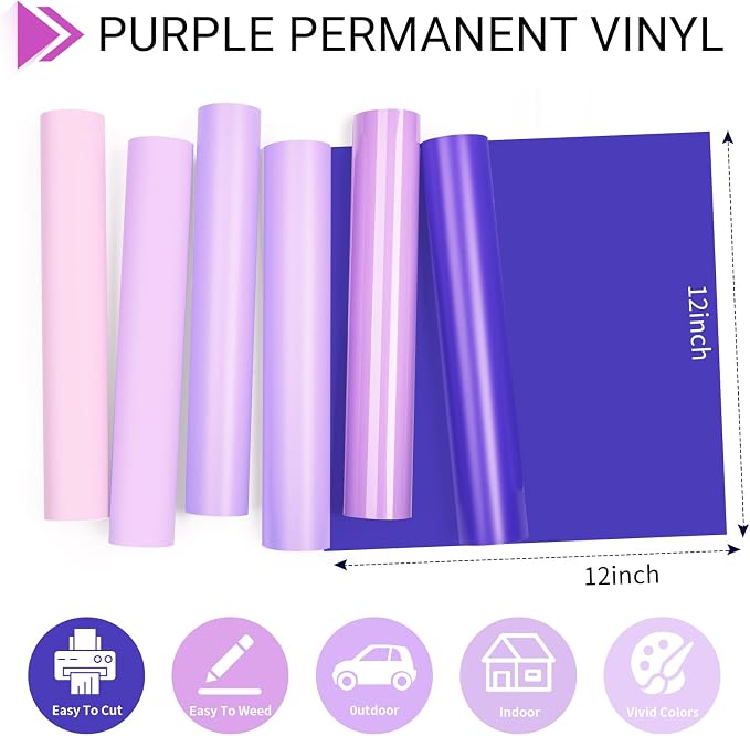 GIRAFVINYL Purple Permanent Vinyl - Image 5