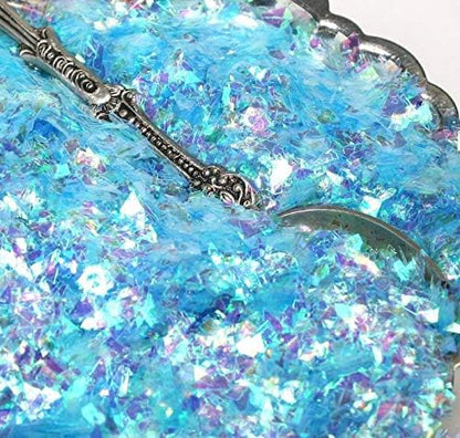 Light Blue Iridescent Ice Glitter Flakes - Image 3