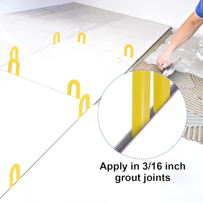 DGSL Tile Leveling System Tile Spacers 3/16 Inch, 300 pieces Horseshoe Shim U - Image 5