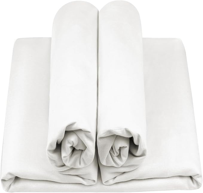 HOTGODEN Medium Weight 100% Cotton Muslin Fabric: 59 inch x 5 Yards Bleached by HOTGODEN
