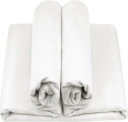 HOTGODEN Medium Weight 100% Cotton Muslin Fabric: 59 inch x 5 Yards Bleached by HOTGODEN