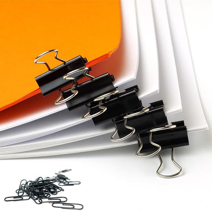 300Pcs Paper Clips and Binder Clips Set, Paper Clips, Binder Clips, Rubber Bands - Image 4