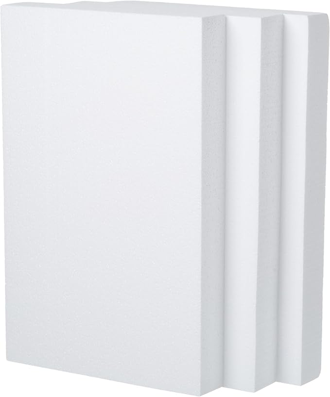 Crafare 17X11X2 Inch Craft Foam Blocks 3 Pack Polystyrene Foam Sheet DIY - Image 4