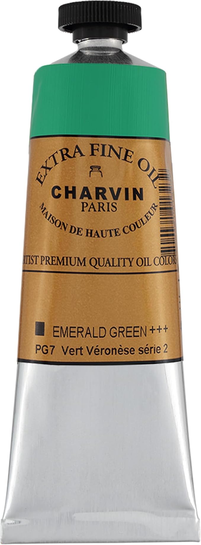 Charvin Extra Fine Oil Paint, Emerald Green 60 mL - Image 2