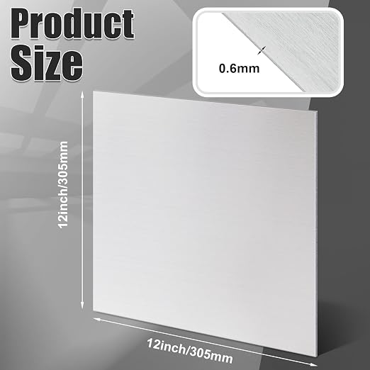 1 Pcs 430 Stainless Steel Sheet Metal 12 x 12 Inches 24GA Metal Plates Panel #4 - Image 2
