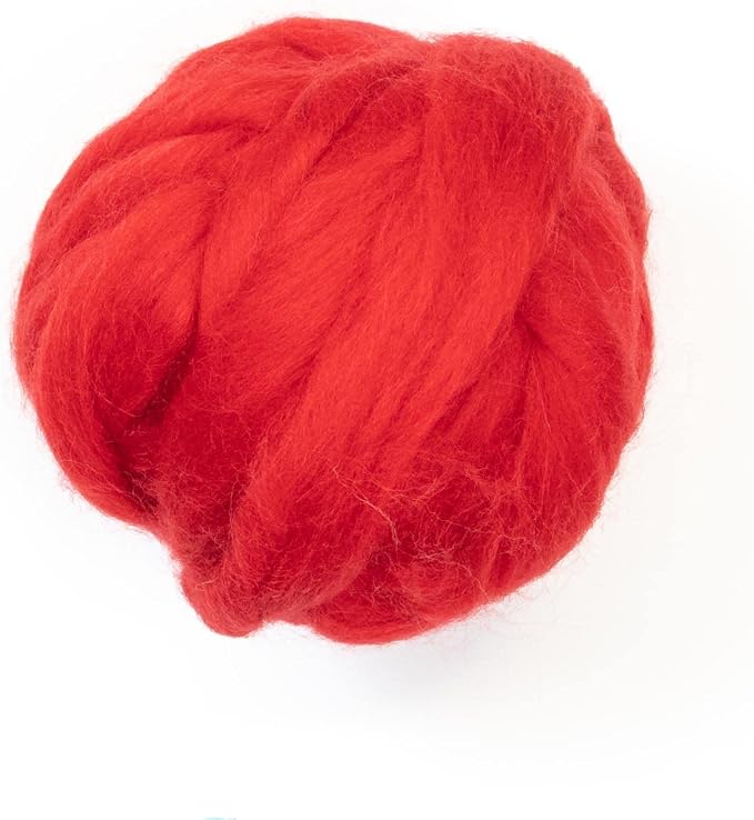 Colored Natural Wool roving, 8 OZ. Best Wool by Kondoosnaturalfibers