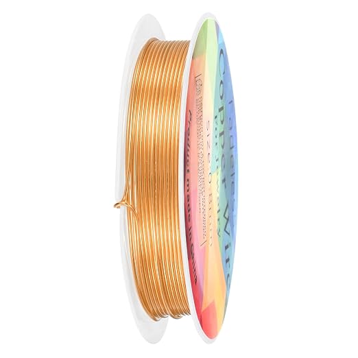 0.8 mm/20 Gauge Copper Wire for Jewelry Making, 7.5FT Copper Beading Craft Wire by MMETERXITY