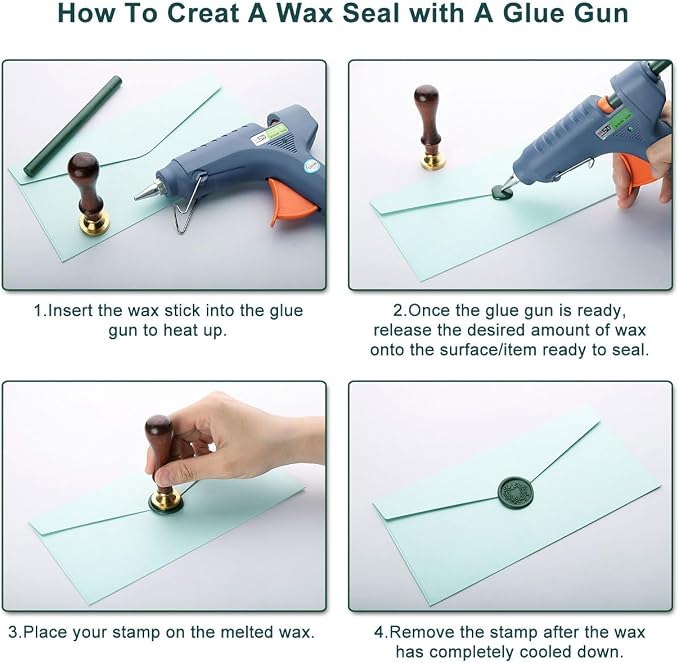 Yoption 15 Pieces Olive Green Glue Gun Sealing Wax Sticks - Image 4