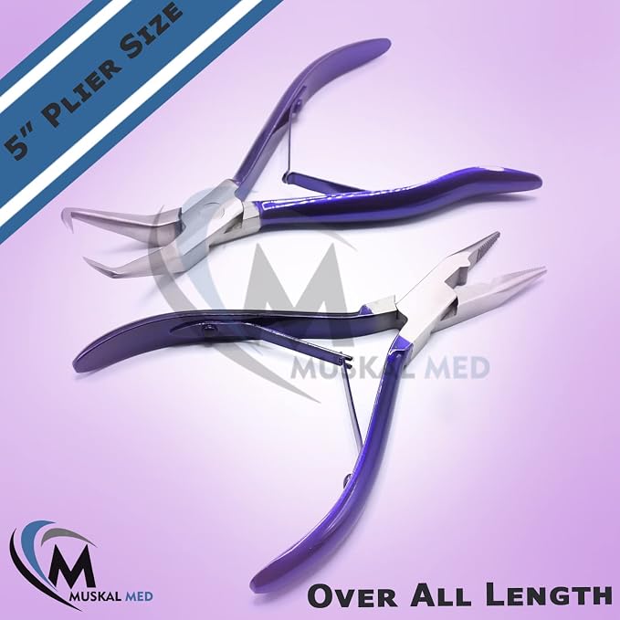 Professional Hair Extension & Beading Tool Kit Remove Plier Set - Image 4