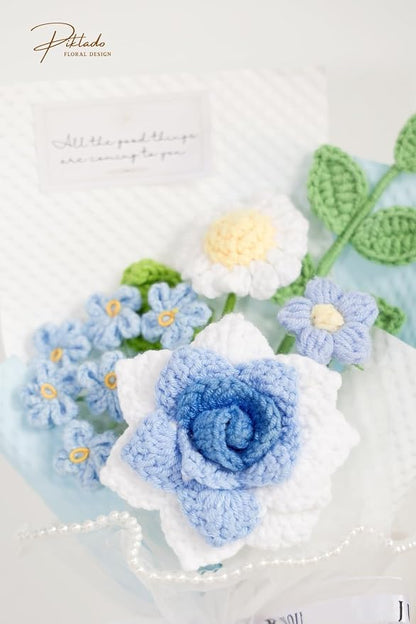 Hand-Woven Flower Bouquet Finished（1pcs） - Image 7