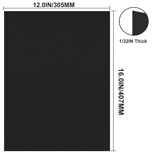 Anodized Aluminum Sheet Metal 12 x 16 x 1/32 Inch Black Metal Plates - Image 3