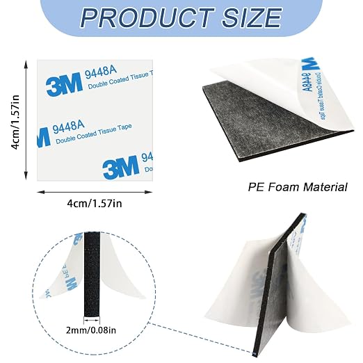 UPINS Double Sided Foam Tape, Double Sided Tape Heavy Duty Strong Adhesive - Image 3