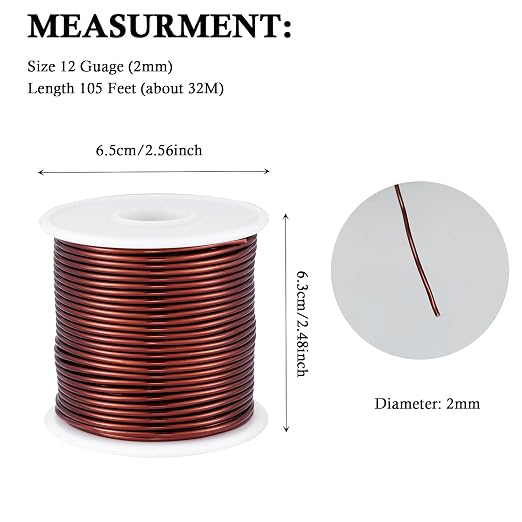 12 Gauge Brown Aluminum Craft Wire - Image 3