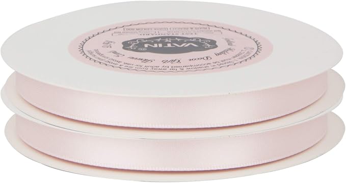 VATIN Double Face Sideshow Rose Satin Ribbon 3/8" Continuous 50 Yards, Gift - Image 3